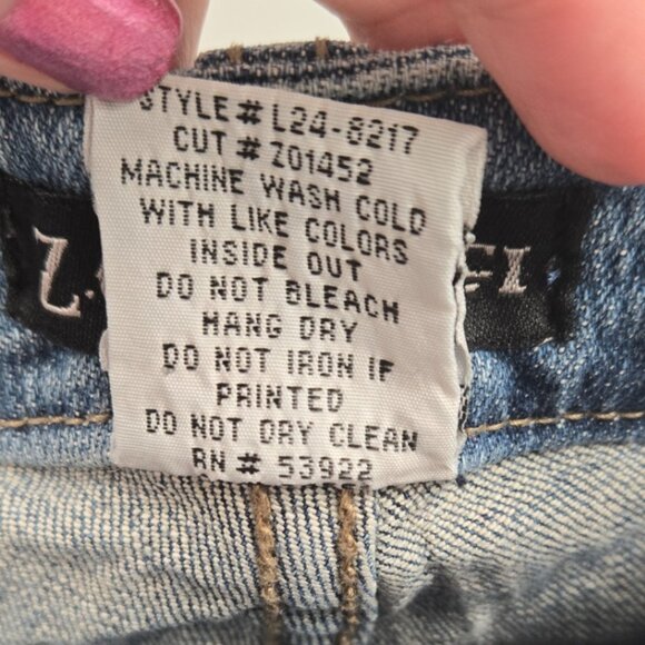 Vintage Z. Cavaricci Blue Jeans Y2k Size 26 Plus - Picture 11 of 12